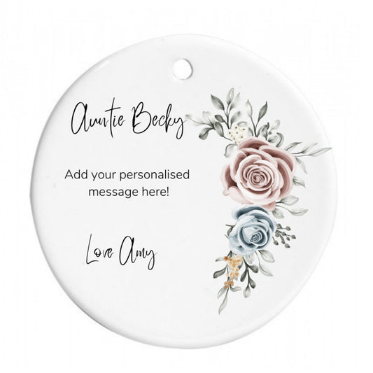 Personalised hanging decorations, Auntie, Best Aunt, Auntie gift
